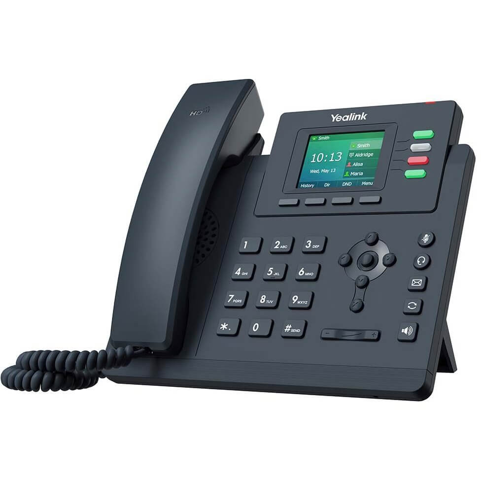[T33G] Yealink Téléphone SIP T33G 4 comptes Giga PoE